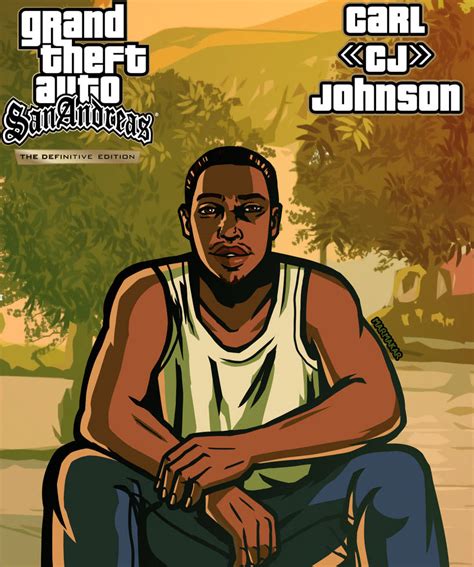 Gta San Andreas Carl Johnson Cj Artwork Style By Marmakar On Deviantart