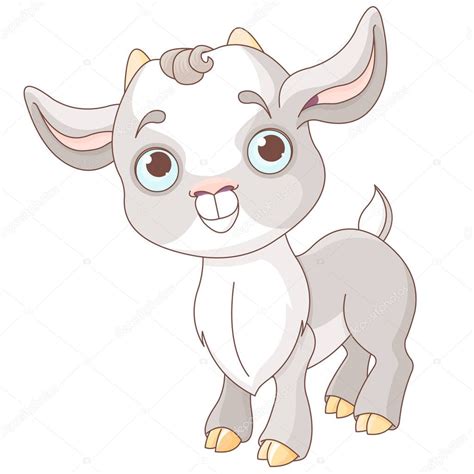 Little Baby Goat — Stock Vector © Dazdraperma 162776946
