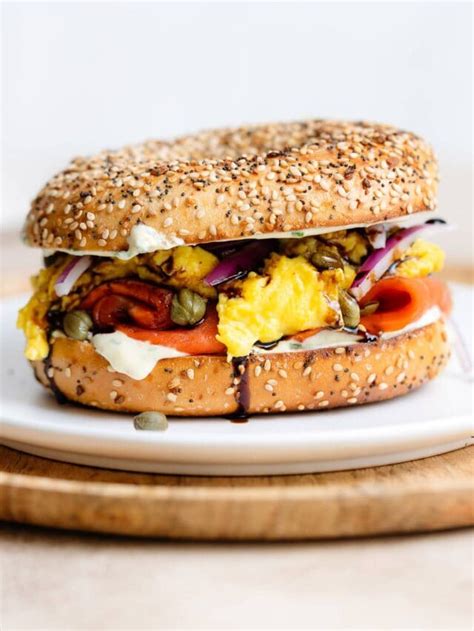 Smoked Salmon Breakfast Sandwich The Healthful Ideas