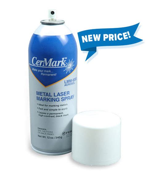 Cermark Lmm6000 12oz Metal Marking Spray For Laser Engraving Etsy