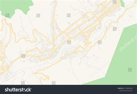 Printable Street Map Of Merida Venezuela Map Royalty Free Stock