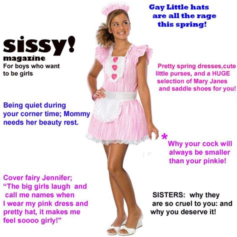 This has checkpoints throughout the day and should the sissy fall behind, her belt will alert her with a verbal warning. Jennifers Favorite Sissy Captions