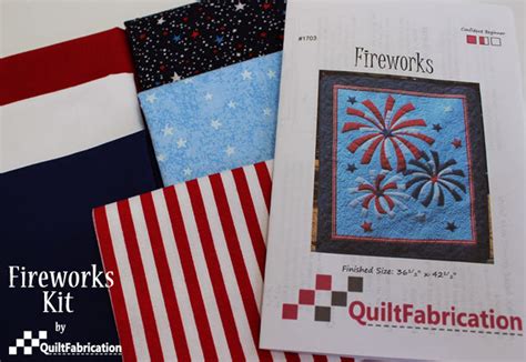 Fireworks Quilt Kit Fireworks Wall Art Fourth Of July Decor Etsy