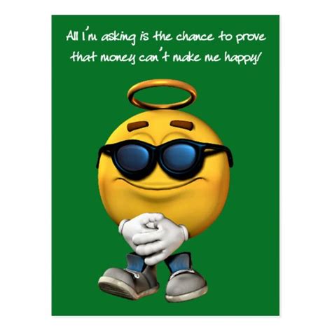 Money Cant Make Me Happy Green Postcard Zazzle