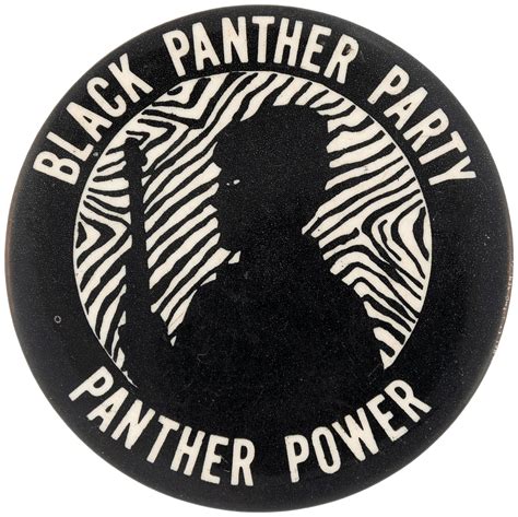 Hakes Black Panther Party Panther Power Scarce Civil Rights Button