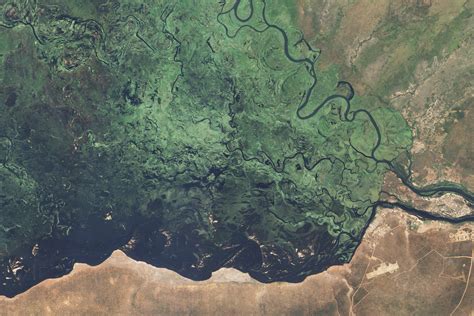 The zambezi river is almost 3000km long, therefore the maps cover different sections of the. Zambezi Flood Plain, Namibia : Image of the Day