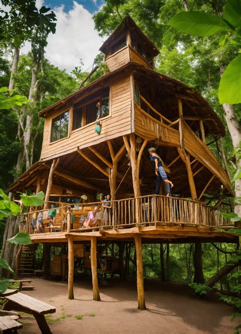 Lexica - Eco-Friendly Treehouse Village Provide an eco-conscious escape