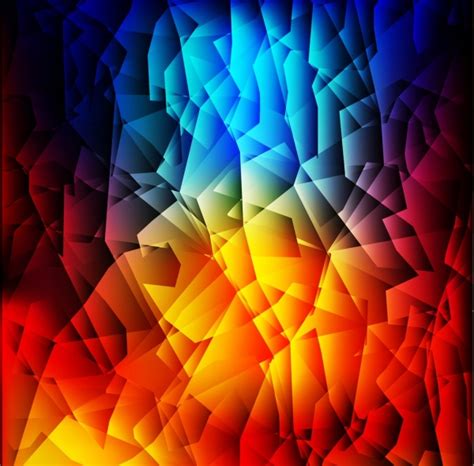 Abstract background red blue polygonal ornament Vectors graphic art