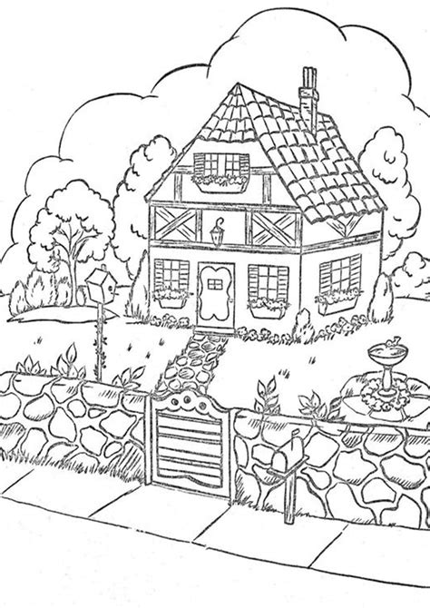 Free And Easy To Print House Coloring Pages Tulamama