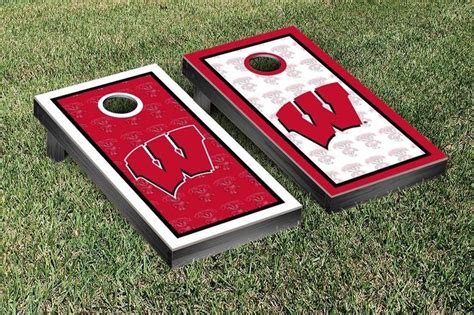 Cornhole Boards With Bags University Of Wisconsin Badgers Border