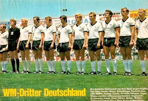 Camisetas y equipaciones de la selección de alemania 2020 / 2021. SELECCIÓN DE ALEMANIA FEDERAL en el Mundial 1970 ...