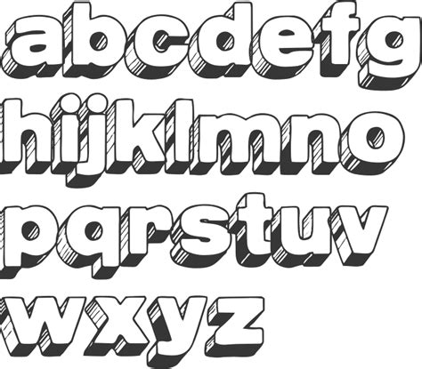 Image Result For Shaded Alphabet Letras Con Sombra Tipos De Letras
