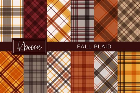 Fall Plaid Background Patterns Seamless (353575) | Patterns | Design ...