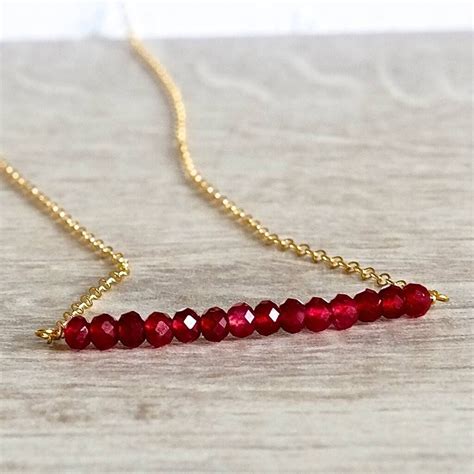 The month of june has 3 birthstones: July Birthstone Real Ruby Necklace | Real ruby necklace ...