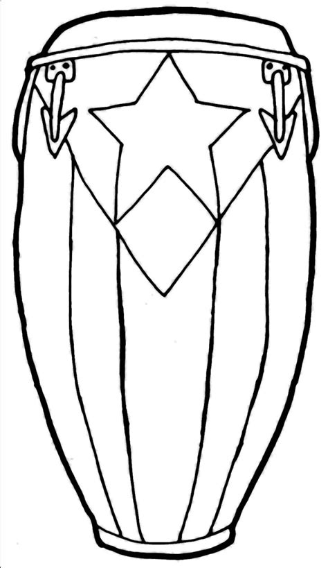 Puerto rico related coloring pages under boricuakids.com activities for children. Peurto Rican Conga Drum - Clean Line by MaverickTears on ...