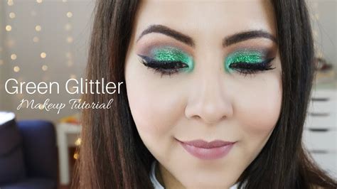 Green Glitter Makeup Tutorial Youtube