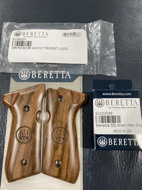 BERETTA WALNUT GRIPS Trident Beretta Medallions Beretta 92 96 Series