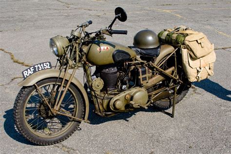 Ww Ii Bsa Royal Enfield Military Motorcycle Army Motorcycle