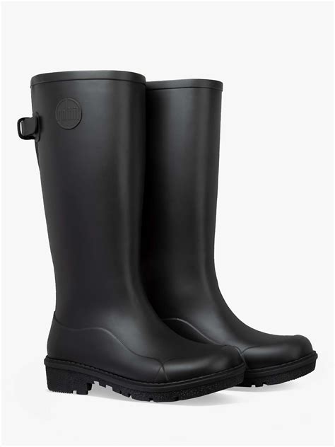 Fitflop Wonder Wellington Boots Black At John Lewis And Partners