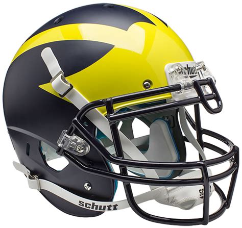 Michigan Wolverines Authentic Schutt Xp Full Size Helmet 2016 Satin