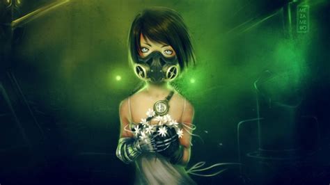 Gas Masks Masks Gasmasks Gothic Cyberpunk Emo Flowers Style Women Females Girls Dark