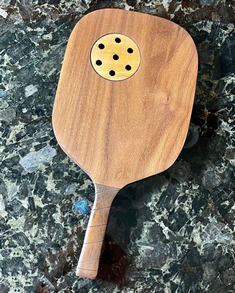 Solid Hardwood Pickleball Charcuterie Boards With Inlayed Etsy