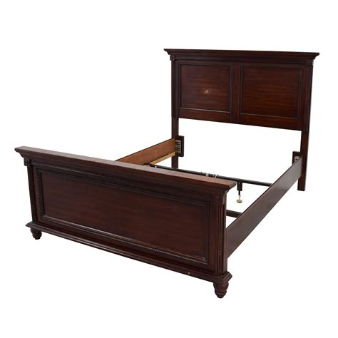 67 Off Full Cherry Wood Sleigh Bed Frame Beds