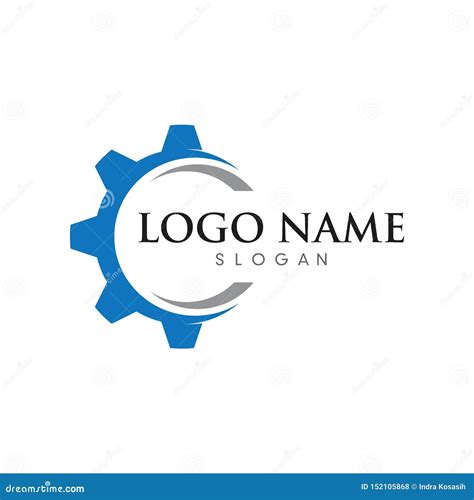 Gear Logo Template Vector Icon Illustration Stock Vector Illustration