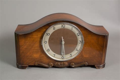 Vintage Electric Clock Antique Wood Mangle Clock