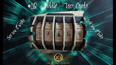 LQ Riddle Taro Cards For Escape Room See How It Works Horror