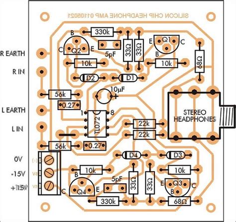 Stereo Headphone Amplifier Circuit Schematic Circuit Diagram And