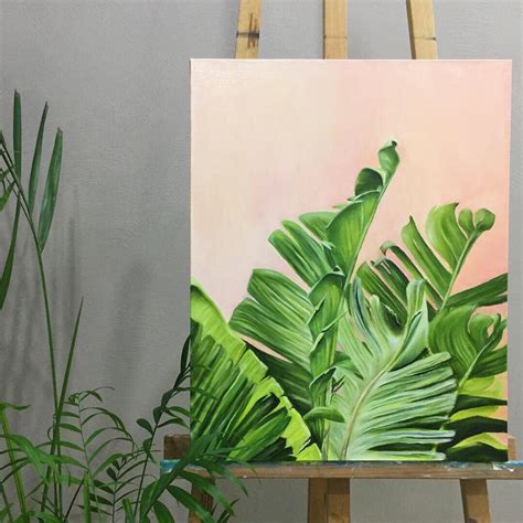 Tropical Freshness In Your Home Leaf Print Art Leaf Wall Art Mural