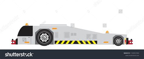 Airport Tow Truck Vector Stock Vector Royalty Free 1139351993