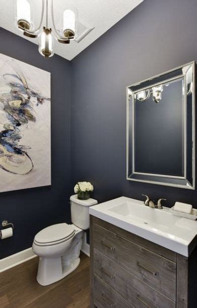 24 Ideas For Bath Room Decoration Blue Powder Rooms Bathroom Paint