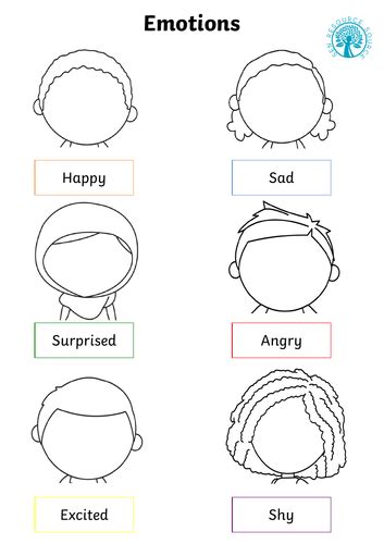Draw The Emotions Worksheet Teaching Resources