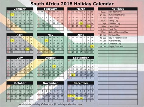 Public holidays in malaysia are regulated at both federal and state levels, mainly based on a list of federal holidays observed nationwide plus a few additional holidays observed by each individual state and federal territory. South African Calendar With Public Holidays | Calendar ...