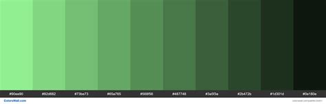 Shades Of Light Green 90EE90 Hex Color Light Green Color Code Neon