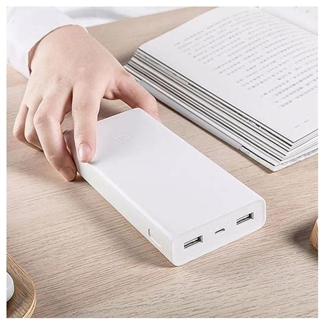 Romoss 20000mah power bank lt20ps+, 18w pd usb c portable charger with 3 outputs & 3 inputs external battery pack cell phone charger battery aibocn uranus 20000mah power bank, perfect hand feeling portable charger, high capacity compact external battery pack fast charging. Xiaomi Mi Power Bank 2C PLM06ZM - 20000mAh - White