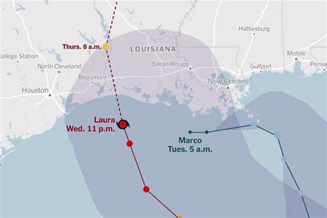 Hurricane Laura Live Updates Category 4 Storm Slams Gulf Coast The
