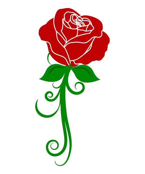 Rose SVG Rose SVG File Single Rose SVG Roses Svg Filesvg Etsy UK
