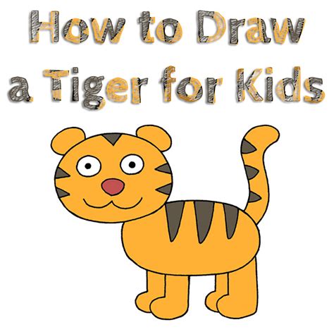 How To Draw Easy Cute Tiger Drawings Images And Photos Finder