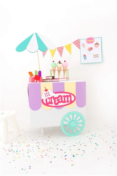 You can also buy them directly from the sweet bliss web site. DIY Cardboard Box Ice Cream Cart - Damask Love