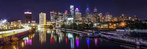 Philadelphia Skyline At Night Photograph By Stacey Granger