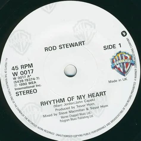 Rod Stewart Rhythm Of My Heart Vinyl Records Lp Cd On Cdandlp