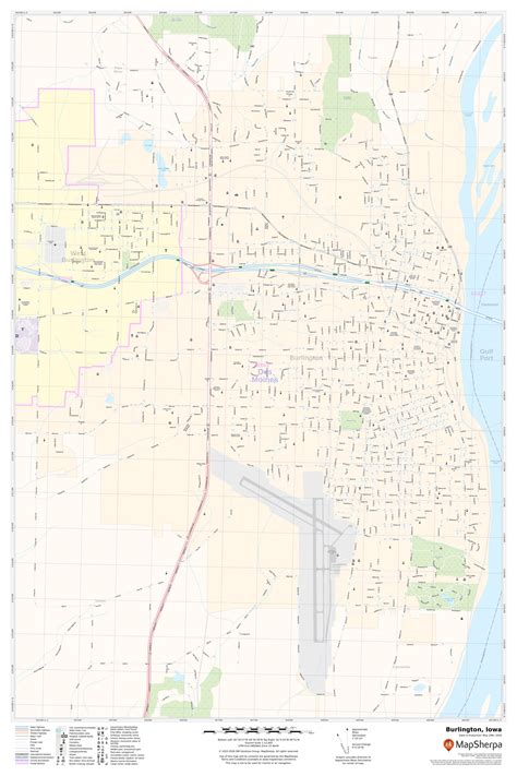 Burlington Map Iowa