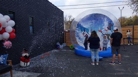 Human Snow Globe Rentals In Austin Texas Freedom Fun Usa