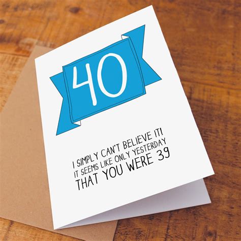 Funny 40th Birthday Cards Birthday Cards