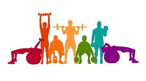 Workout Stock Illustrations 95287 Gym Wall Decal Vector