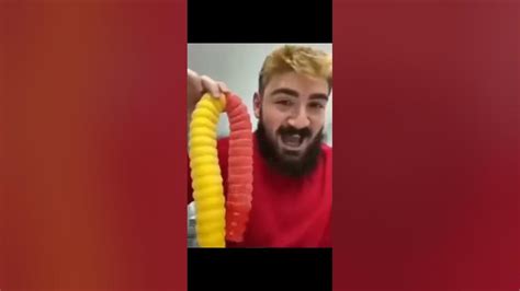 licking the worlds largest gummy worm youtube