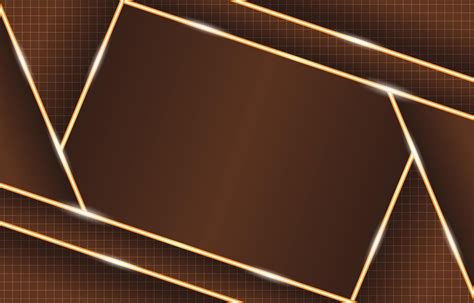 Glowing Geometric Brown Gold Neon Lights Composition Textured Panels